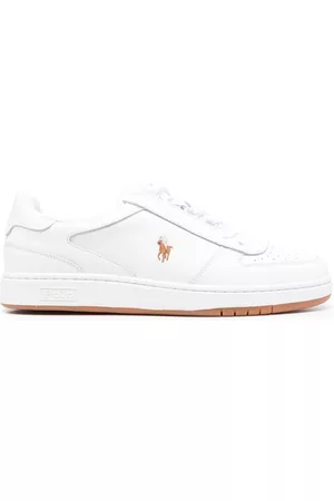 Ralph Lauren Men Low Top Sneakers - Polo Court low-top leather sneakers - White