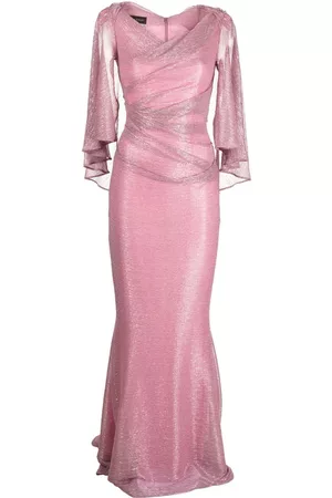 TALBOT RUNHOF Women Evening Dresses - Metallic ruched gown - Pink