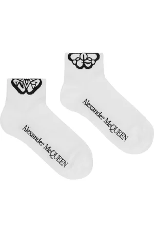 Alexander McQueen Cut Seal logo socks - White