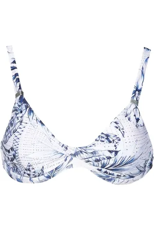Lygia & Nanny Palm-tree print bikini top