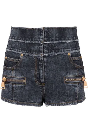 Balmain Multi-pocket denim shorts