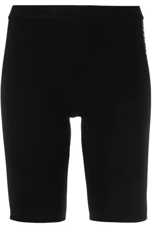 Dsquared2 High-waist logo-tape shorts - Black