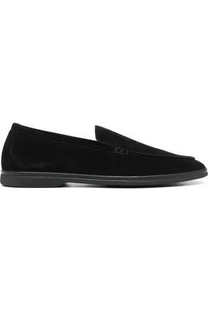 Scarosso Ludovico almond-toe suede loafers