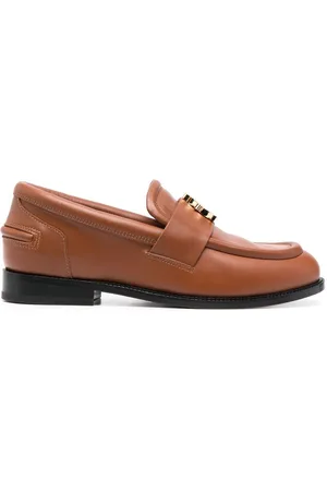 Lanvin Logo-plaque leather loafers