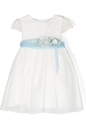 Mimilù Floral-belt maxi dress