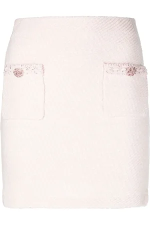 Self-Portrait Braided-trim mini skirt