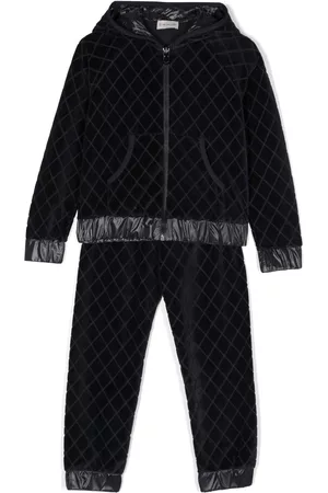Moncler Tracksuits - Texture-finish two-piece tracksuit - Blue