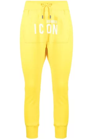 Dsquared2 Logo-print skinny track pants - Yellow