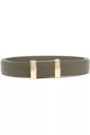D4.0 Men Belts - Buckle-fastening leather belt - Green