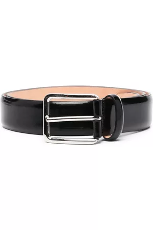D4.0 Men Belts - Patent leather belt - Black