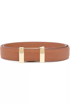D4.0 Men Belts - Buckle-fastening leather belt - Brown