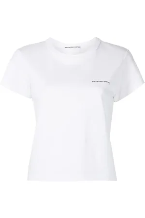 Alexander Wang Shrunken logo T-shirt