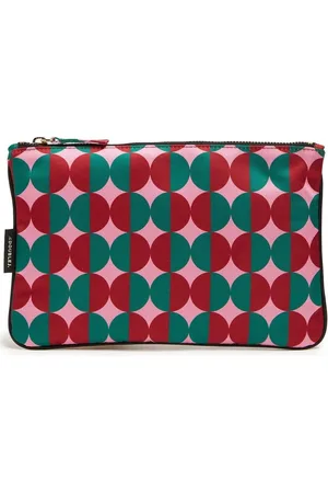 La DoubleJ Geometric-print clutch