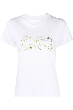 Stella McCartney Floral logo-print T-shirt