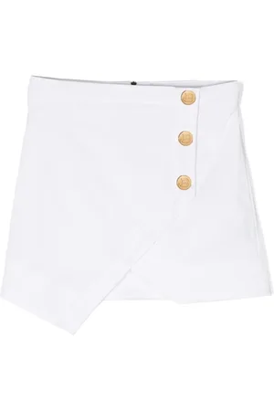 Balmain Buttoned wrap-skirt