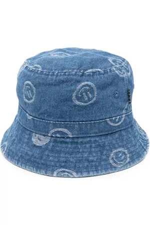 Molo Girls Hats - Logo-jacquard bucket hat - Blue