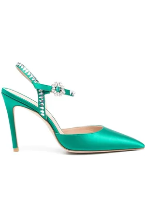 Stuart Weitzman Gemcut 100mm ankle-strap pumps