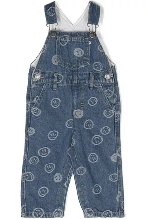 Molo Dungarees - Logo-jacquard dungarees - Blue