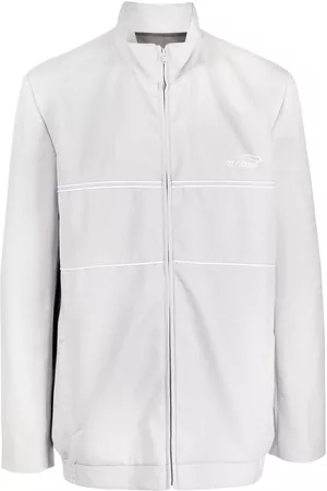 MARTINE ROSE Sports Jackets - Logo print track jacket - Grey
