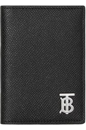 Burberry Men Wallets - Monogram-Motif Grainy-Leather card case - Black