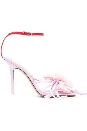 The Attico Women Heels - Floral-appliqué sandals - Pink