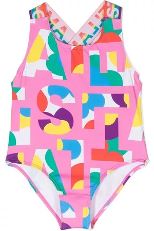 Stella McCartney Logo-print swimsuit - Pink