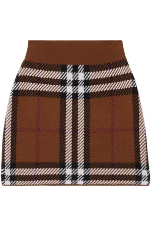 Burberry Exaggerated Check jacquard mini skirt