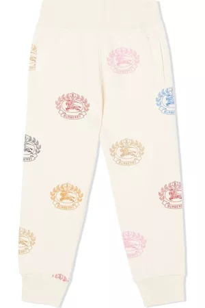 Burberry Sports Pants - EKD-print cotton track trousers - Neutrals
