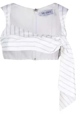 The Attico Knot-detail cropped top
