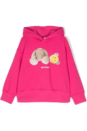 Palm Angels Smiley teddy-bear print hoodie