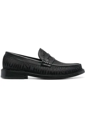 Moschino Logo-jacquard 30mm loafers