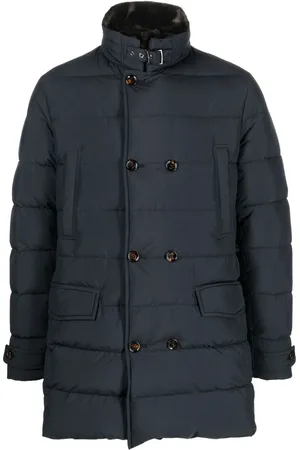 MOORER Double-breasted padded coat
