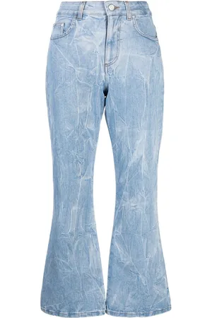 Stella McCartney Logo-patch cropped jeans