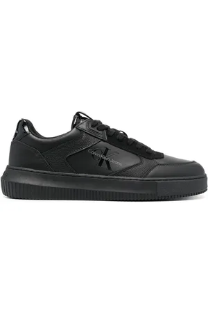 Calvin Klein Logo-debossed panelled sneakers