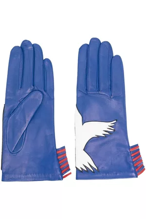 AGNELLE Freedom leather gloves - Blue