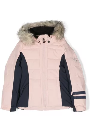 Rossignol Girls Ski Suits - Two-tone padded ski jacket - Pink
