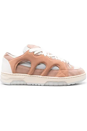PAURA Panelled lace-up sneakers