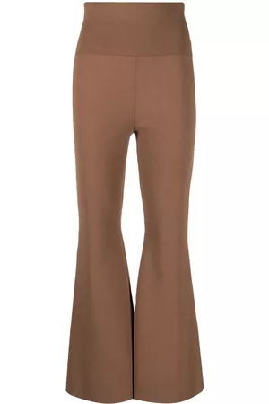 Stella McCartney High-rise flared trousers - Brown