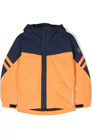 Rossignol Boys Ski Suits - React hooded ski jacket - Orange