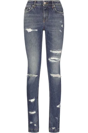 Dolce & Gabbana Girly distressed skinny jeans