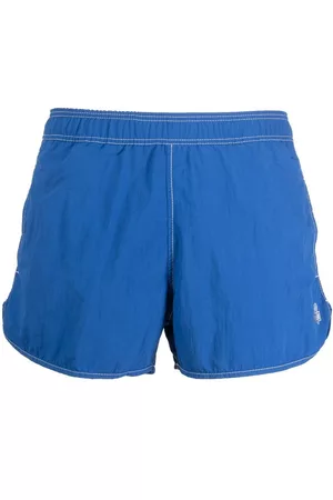 Isabel Marant Men Swim Shorts - Logo-embroidered swim shorts - Blue