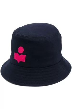 Isabel Marant Haley logo-embroidered bucket hat - Blue