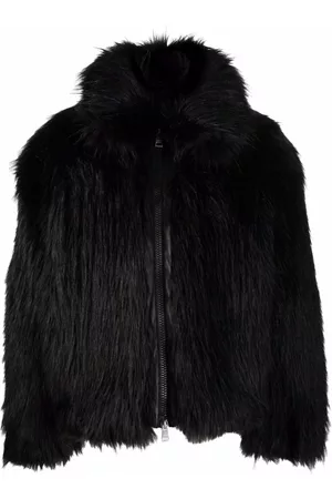 Ami Faux-fur padded jacket - Black
