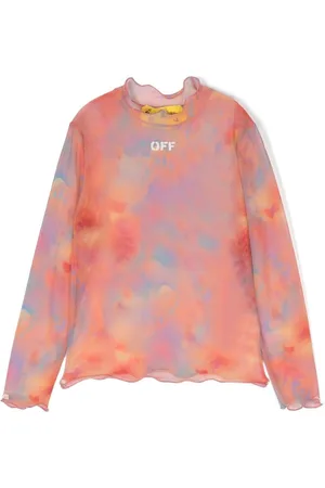 Off-White Off Flowers T-Shirt Kids in Pink Black | SS23 | Size 8