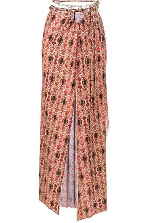AMIR SLAMA Floral-print wrap dress