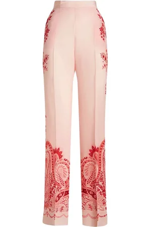 Etro Paisley-print silk trousers