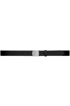 Saint Laurent Clasp-fastening leather belt - Black