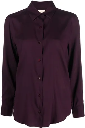Paula Scarf-detail long-sleeved blouse