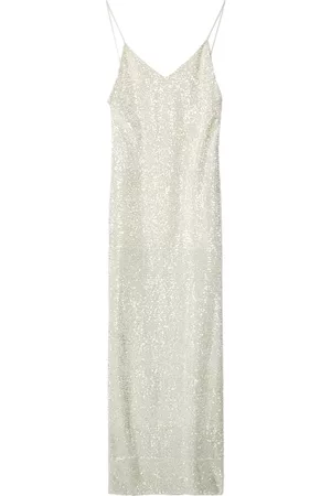 Nina Ricci Women Evening Dresses - Sequin-embellished dress - White