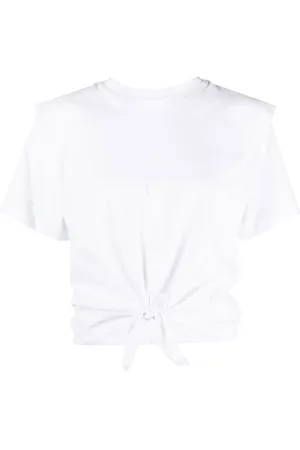 Isabel Marant Tied-waist short-sleeved T-shirt
